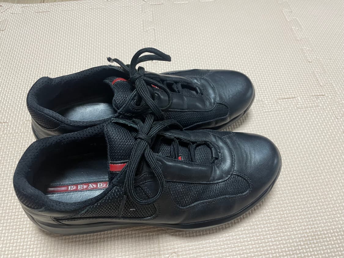 프라다 아메리카컵  스니커즈 블랙 7 정품 상품이미지1
