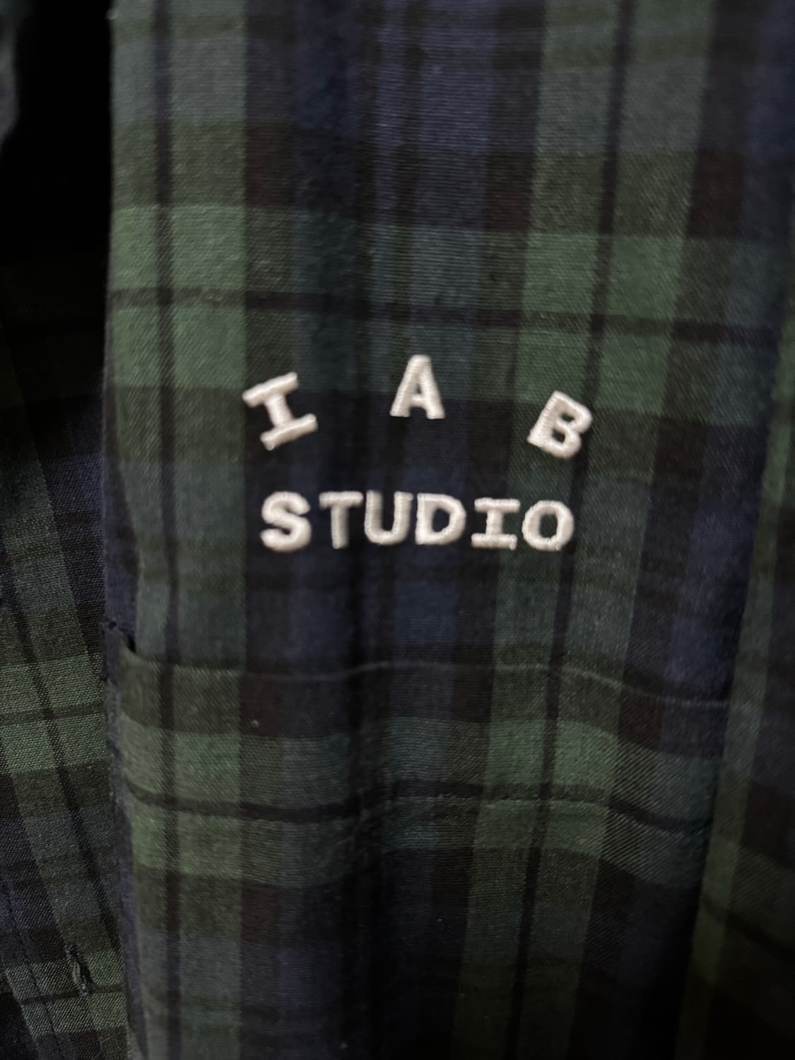아이앱 스튜디오 블랙워치 타탄 셔츠 블루 그린 상품이미지2