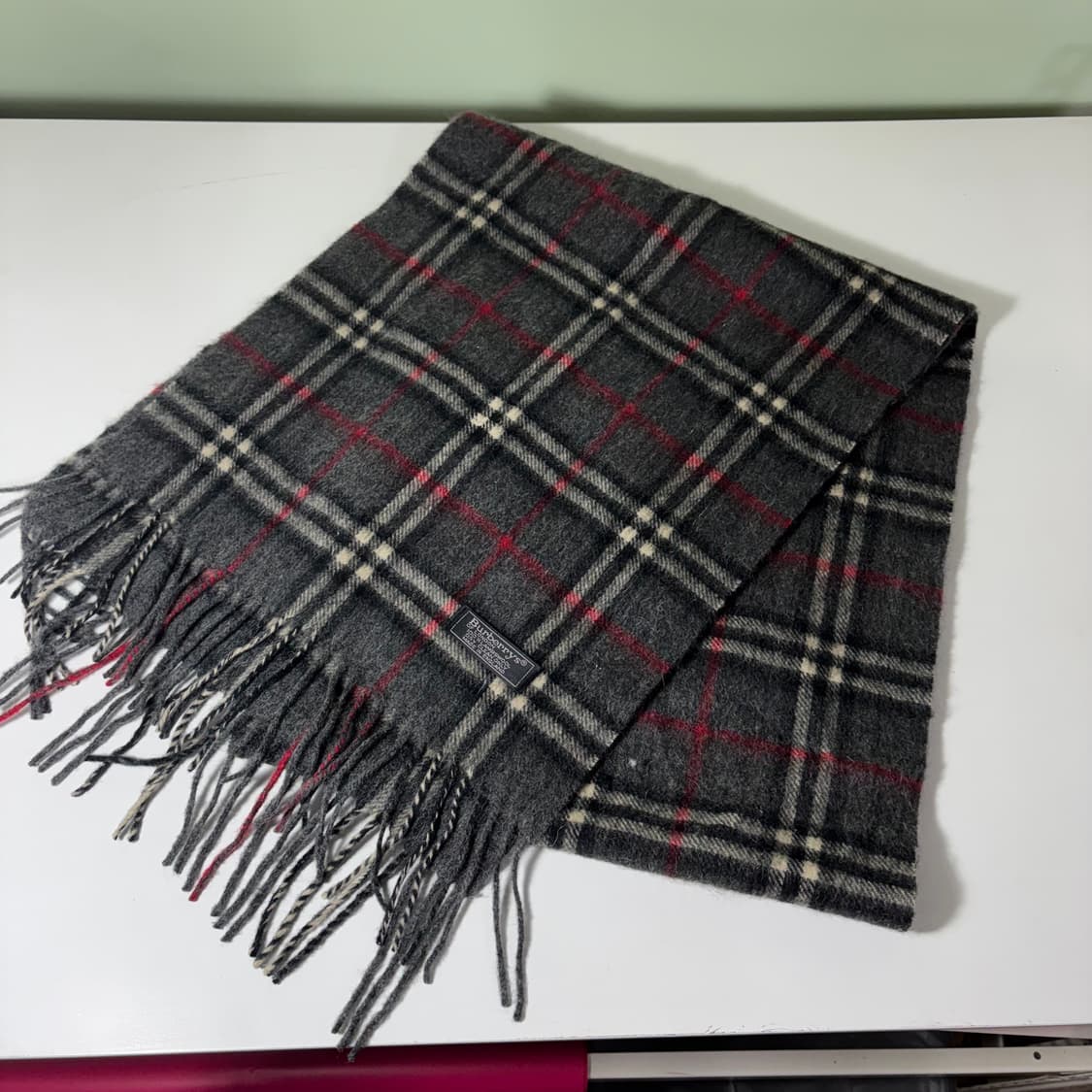 OS 버버리 노바체크 램스울 목도리 상품이미지2