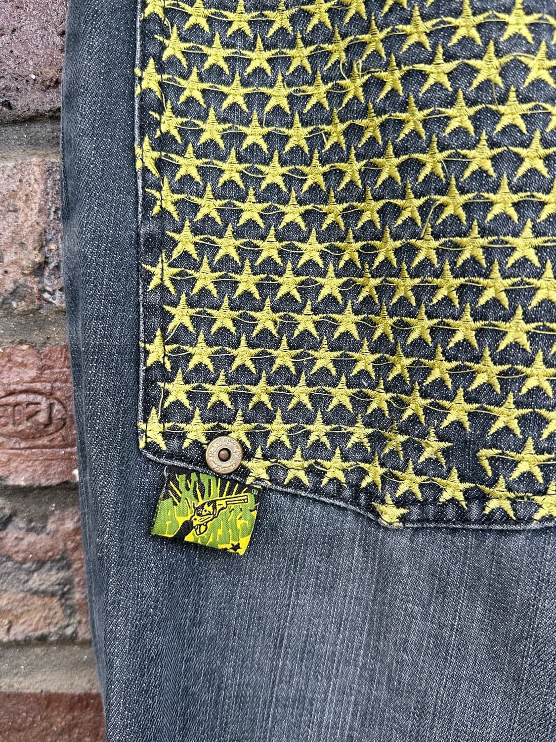 아카데믹스 별 자수 청바지 상품이미지5