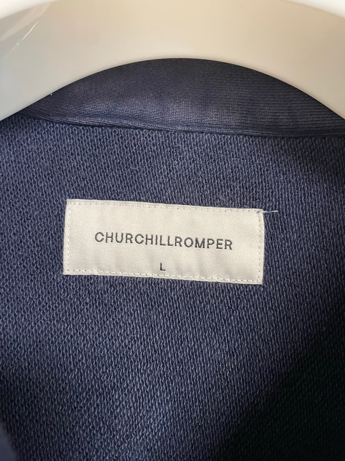 [L] 처칠롬퍼 하프집 풀오버 빈티지 네이비 상품이미지4