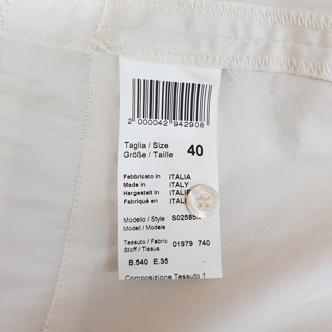 PESERICO 페세리코 코튼 스트레치 슬리브리스 원피스 40사이즈 상품이미지6