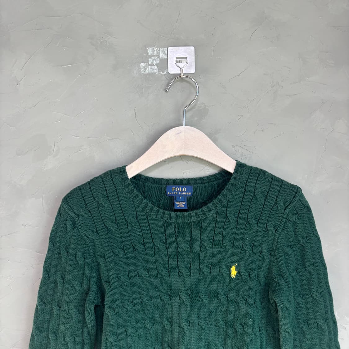 폴로 랄프로렌 꽈배기 니트 그린 상품이미지2