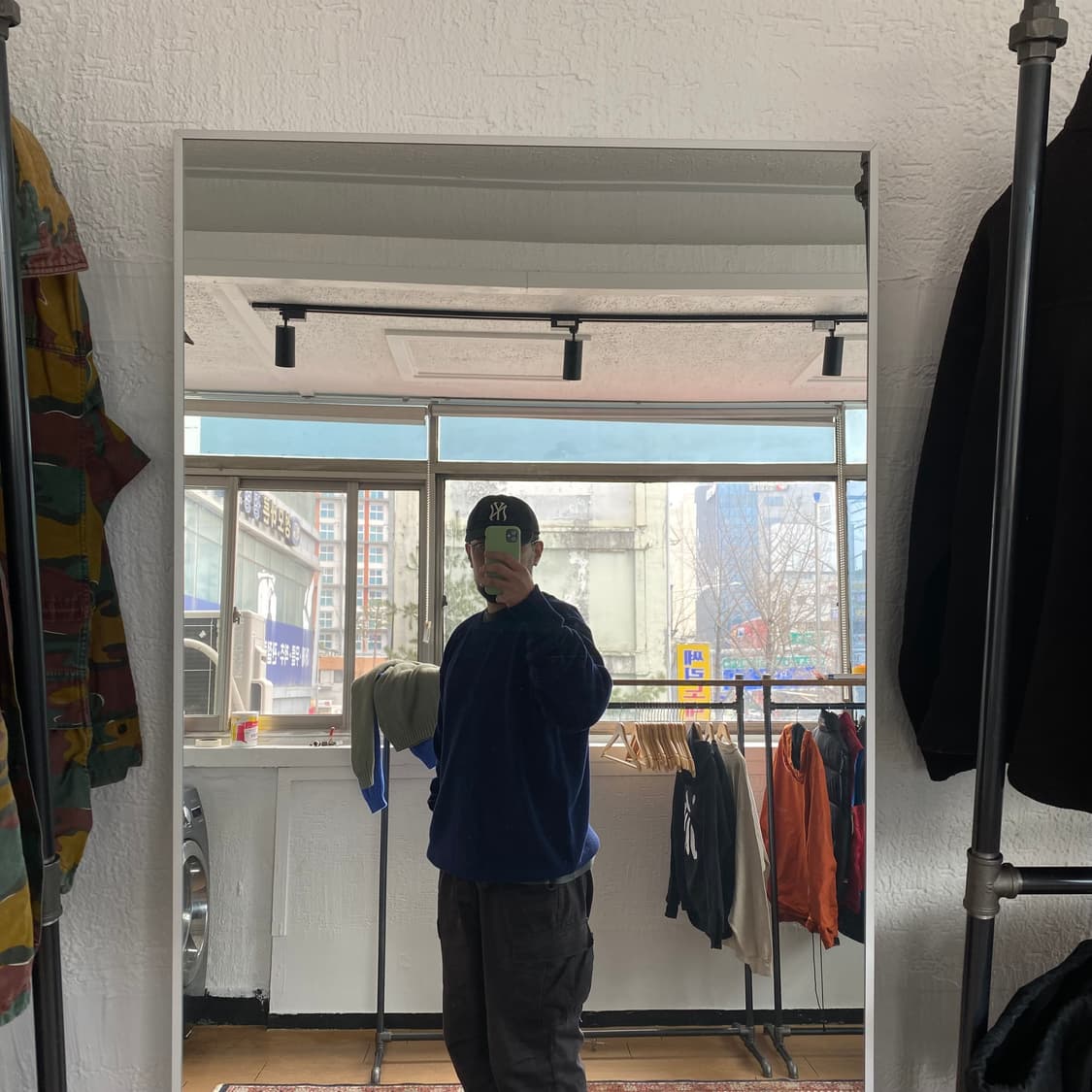 🌊Polo cotton knit navvy 상품이미지5