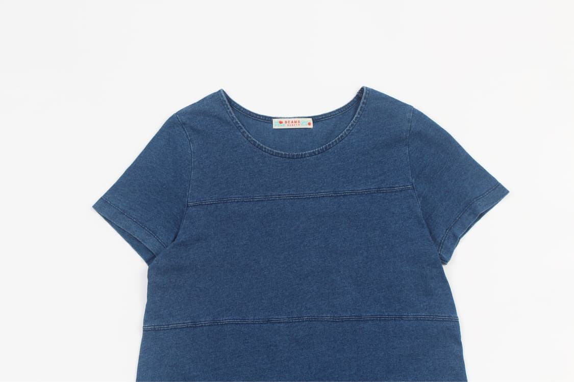 BEAMS HEART INDIGO BLUE ONEPIECE  상품이미지2