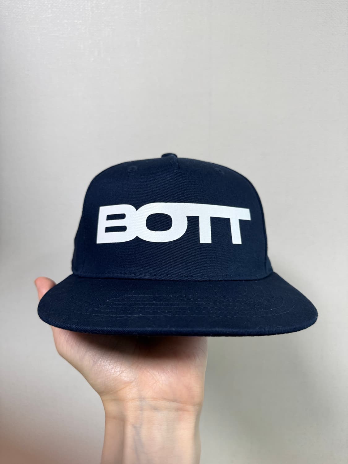 BOTT 보트 V2 로고 스트럭쳐 5패널 네이비 캡 모자 상품이미지2