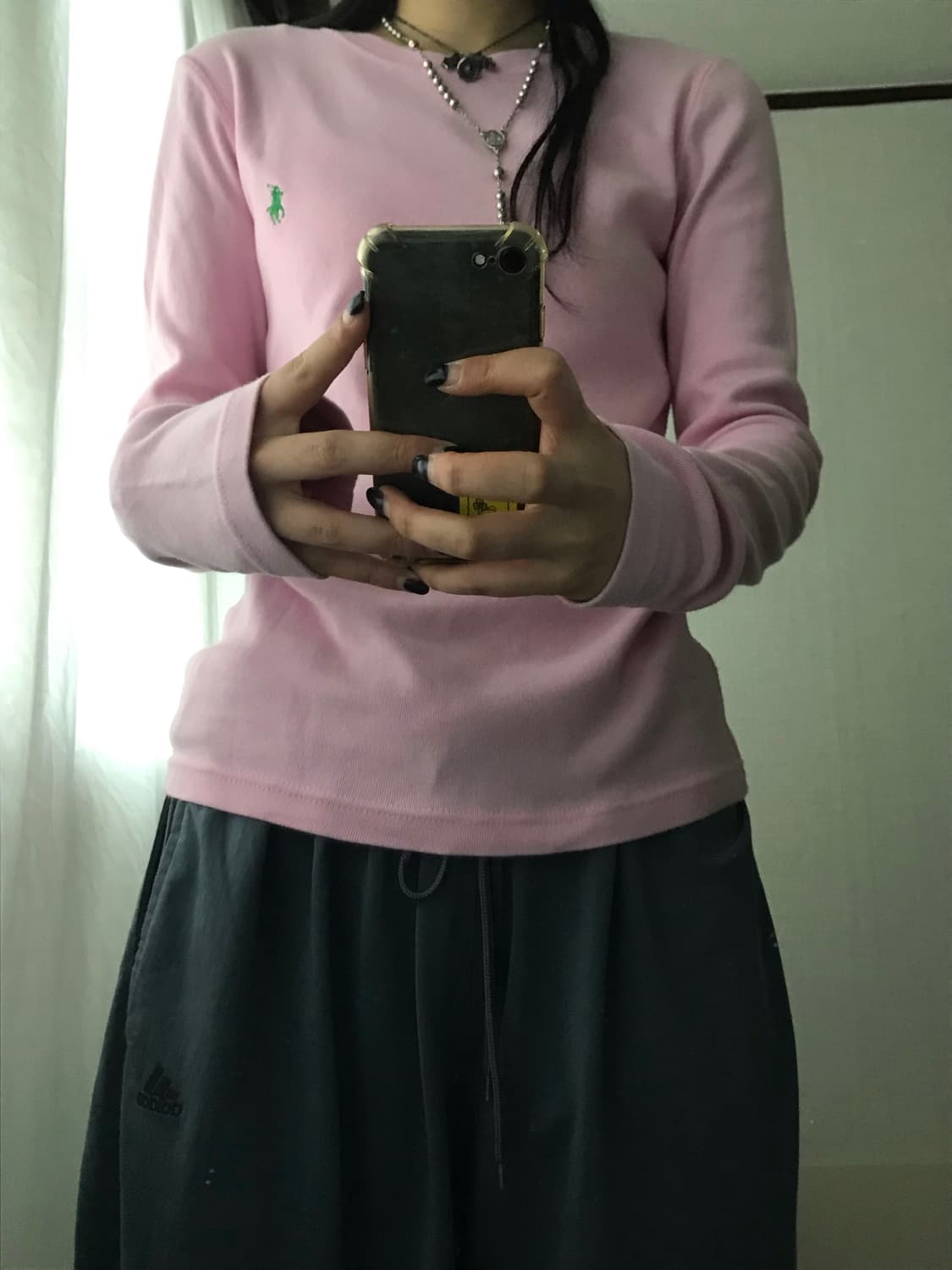 폴로 연핑크 롱슬리브 상품이미지7