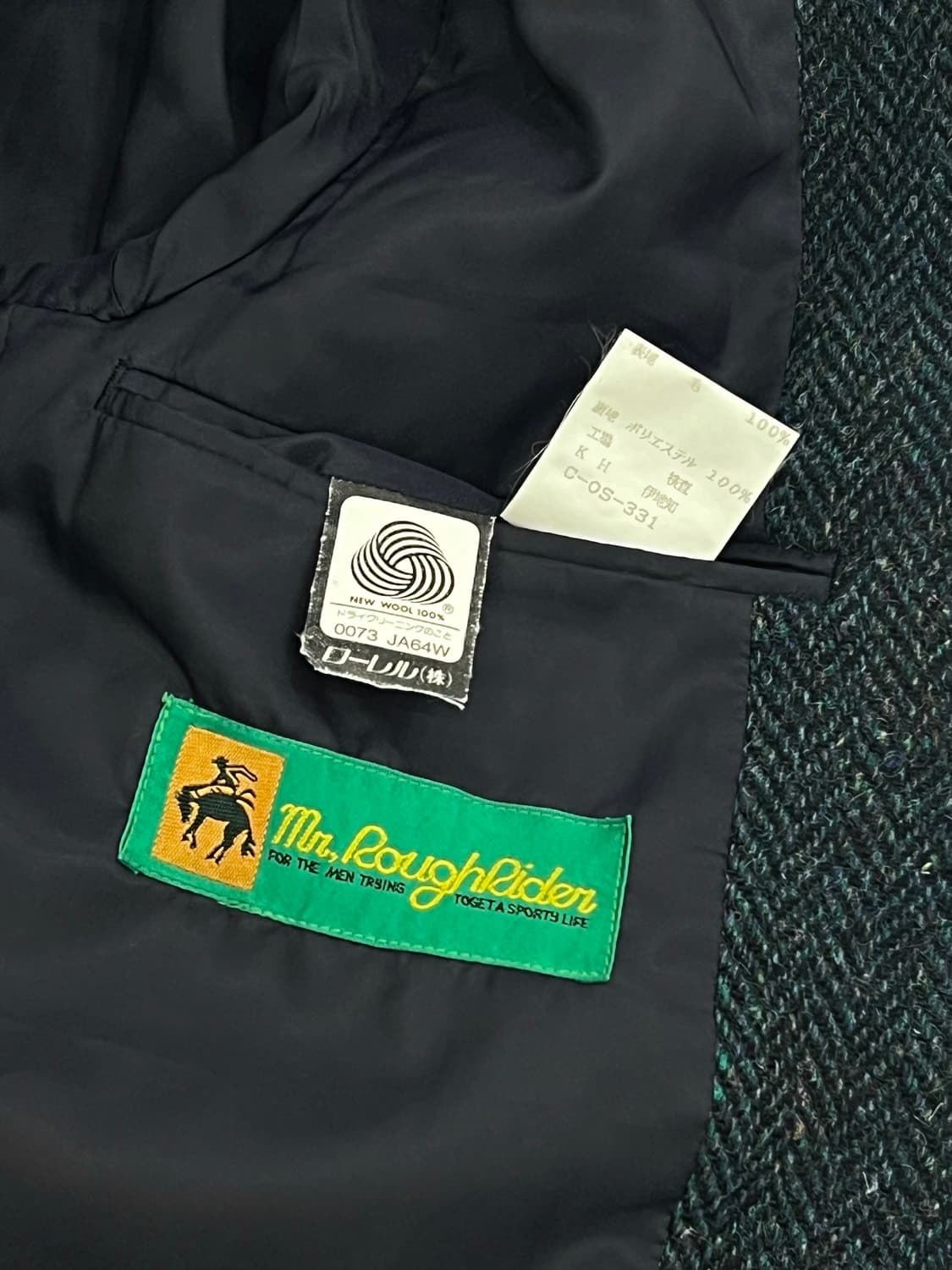 헤리스 트위드 뉴 울 100 자켓 상품이미지8