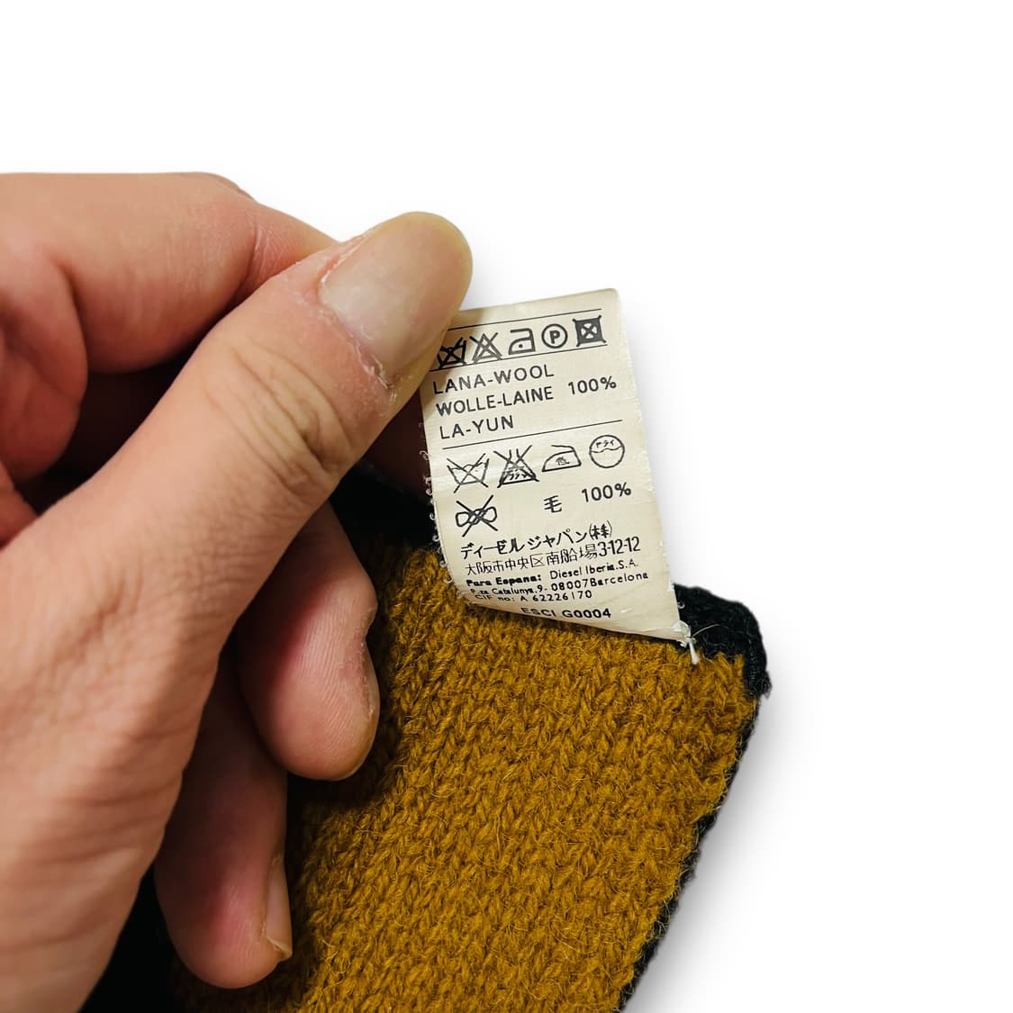 디젤 구형 리버시블 웨스턴 건 패턴 빈티지 울 머플러 상품이미지6