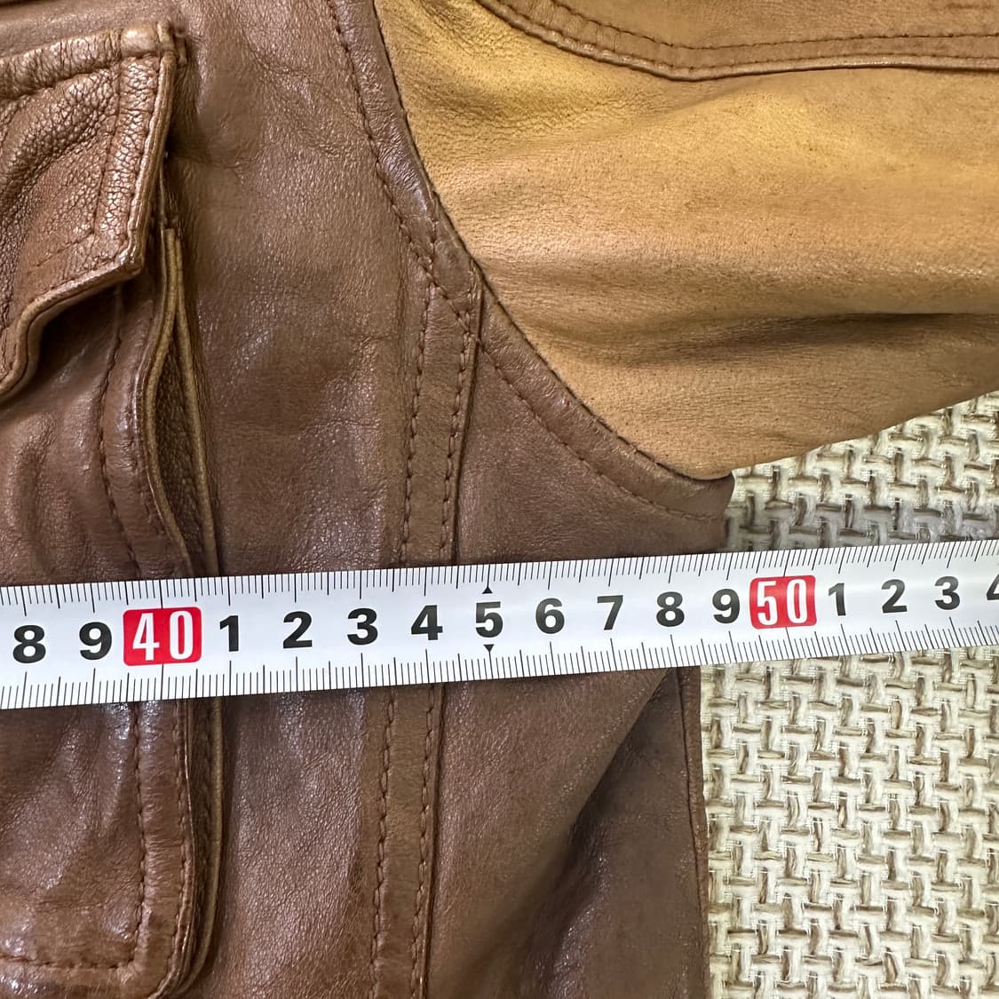 L 게스 빈티지 양가죽 레더 자켓 0326D 상품이미지5