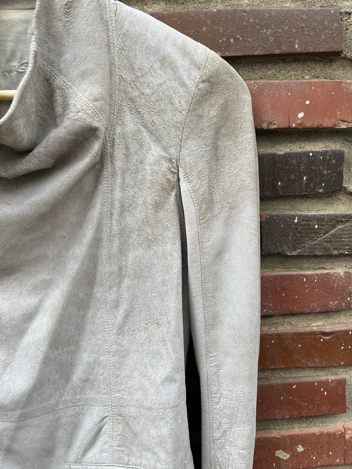 릭오웬스 사선 양가죽 자켓 상품이미지3