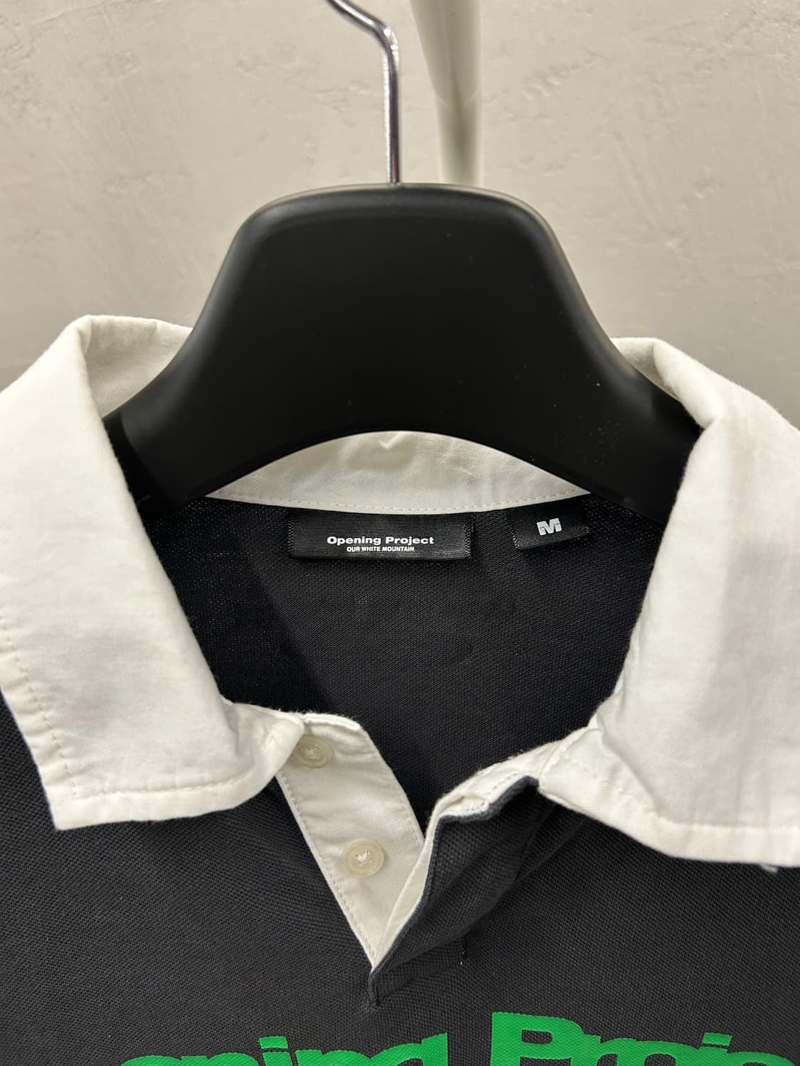 오프닝프로젝트 블랙 럭비 긴팔티셔츠 상품이미지3