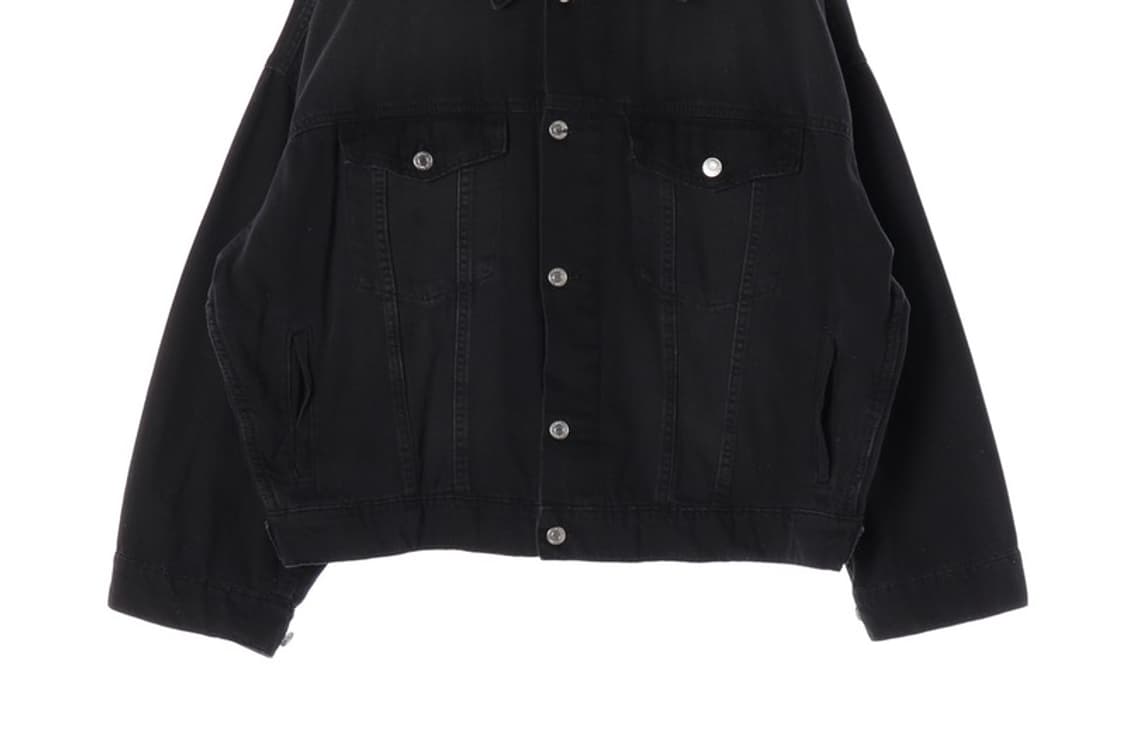 H&M 흑청 트러커 자켓 M 상품이미지4