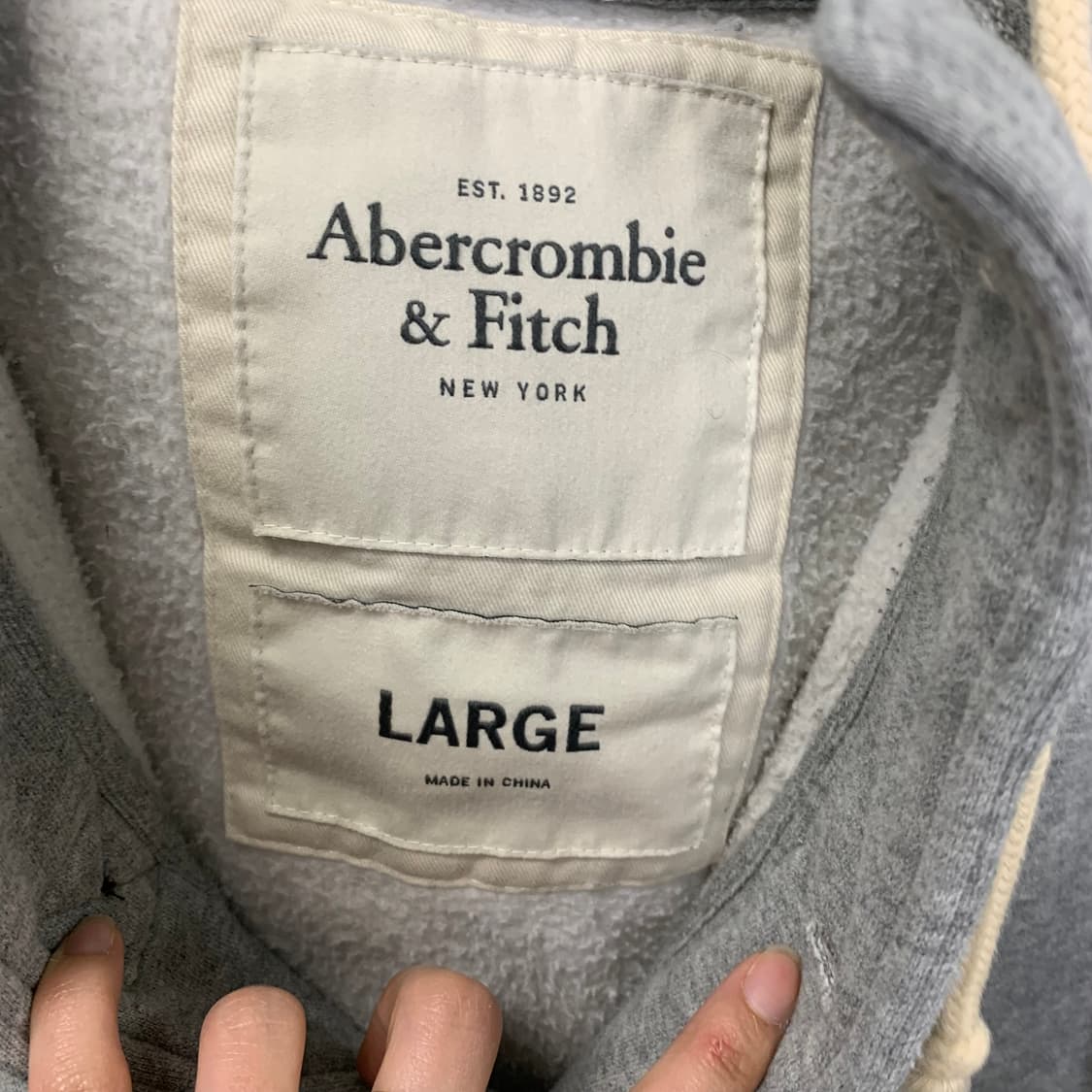 아베크롬비 y2k 와투케 그레이 버튼 후드집업 상품이미지6