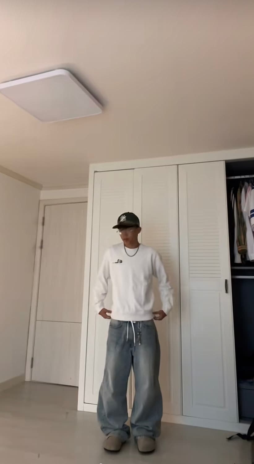 (임채윤님착용) 파브레가 사이드패널 데님팬츠 상품이미지2