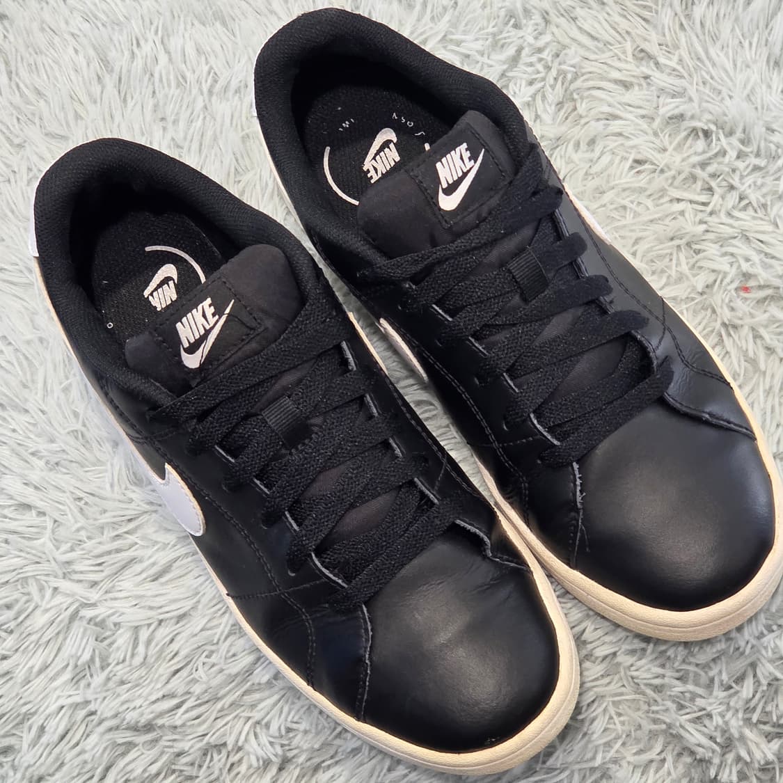 8q-17:나이키 코트 로얄 블랙 화이트 (25cm 상품이미지4