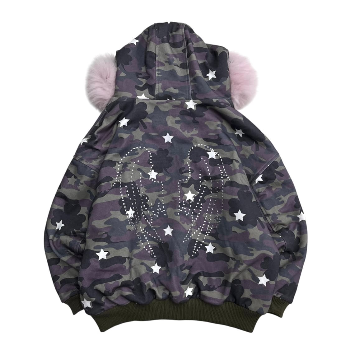 재팬 카모 딸기우유맛 울프죠 리버시블 후드 점퍼 상품이미지5