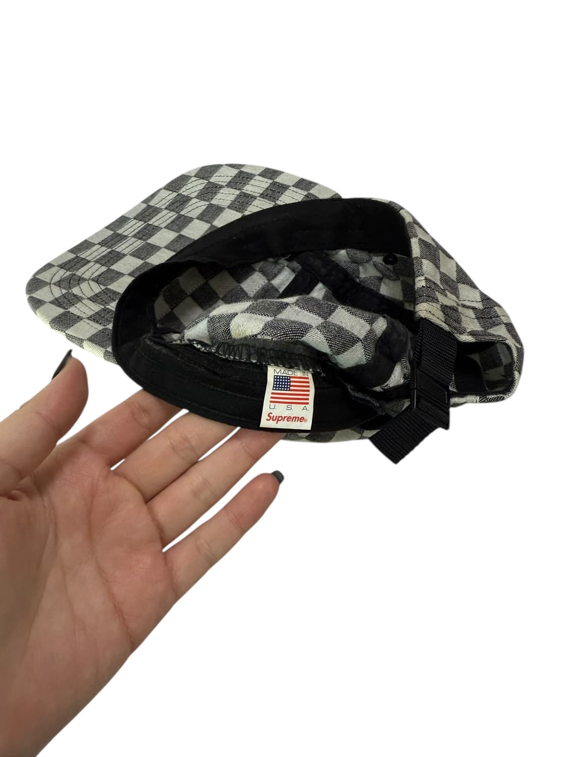 슈프림 체커보드 캡 상품이미지5