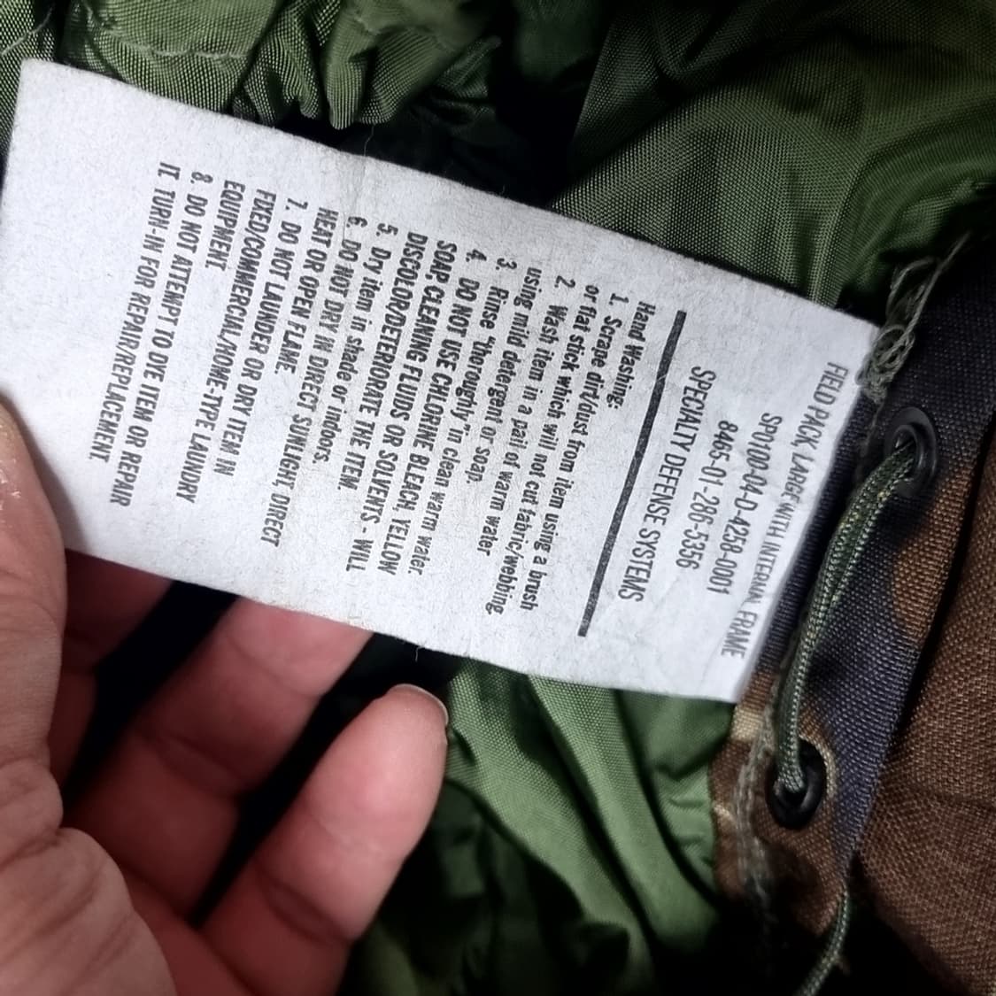 미군 밀리터리 우드랜드 군용 배낭 상품이미지10