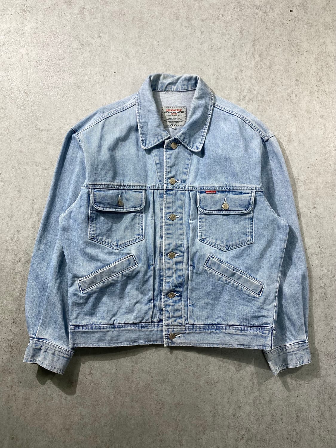 [95] 90s Edwin 에드윈 빈티지 데님 트러커 자켓 상품이미지1