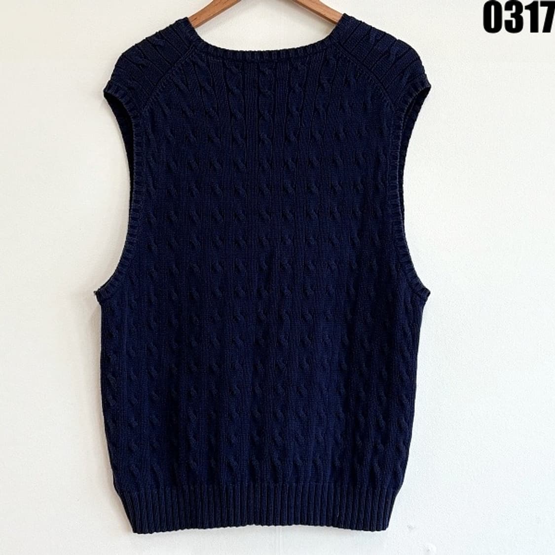 폴로 랄프로렌 정품 케이블 니트 베스트 XL  상품이미지7