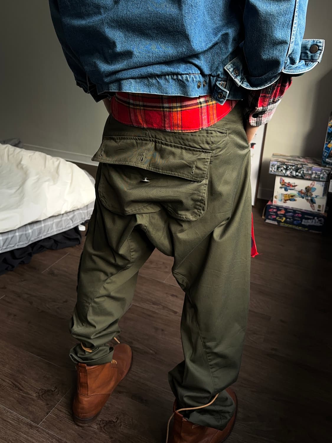 Up Start 메롱 포켓 배기 테이퍼드 팬츠 상품이미지3