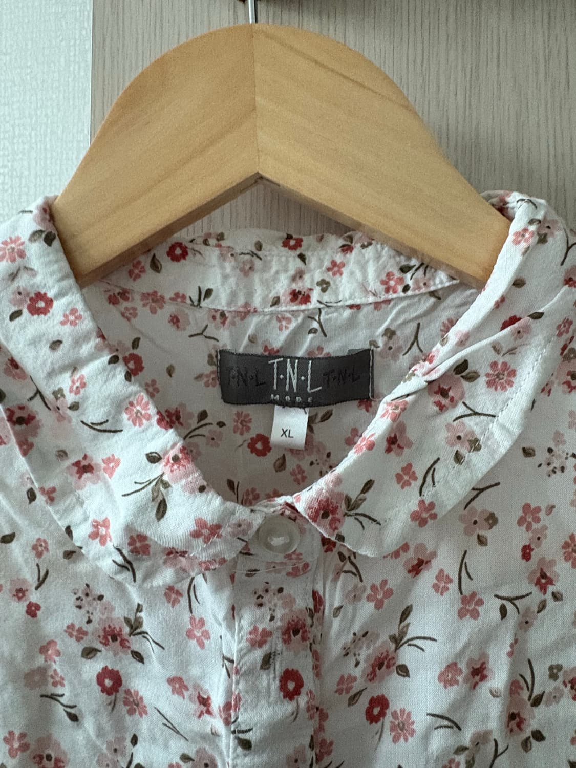 잔꽃 둥근 카라 블라우스 상품이미지2