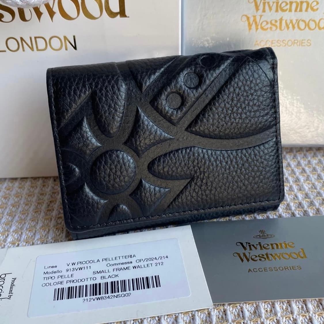 비비안웨스트우드 블랙 orb 로고 반지갑(새상품, 풀구성) 상품이미지1