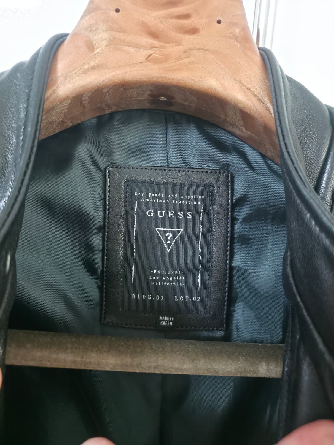 [L/100] 게스 남성 양가죽 라이더 자켓 상품이미지5