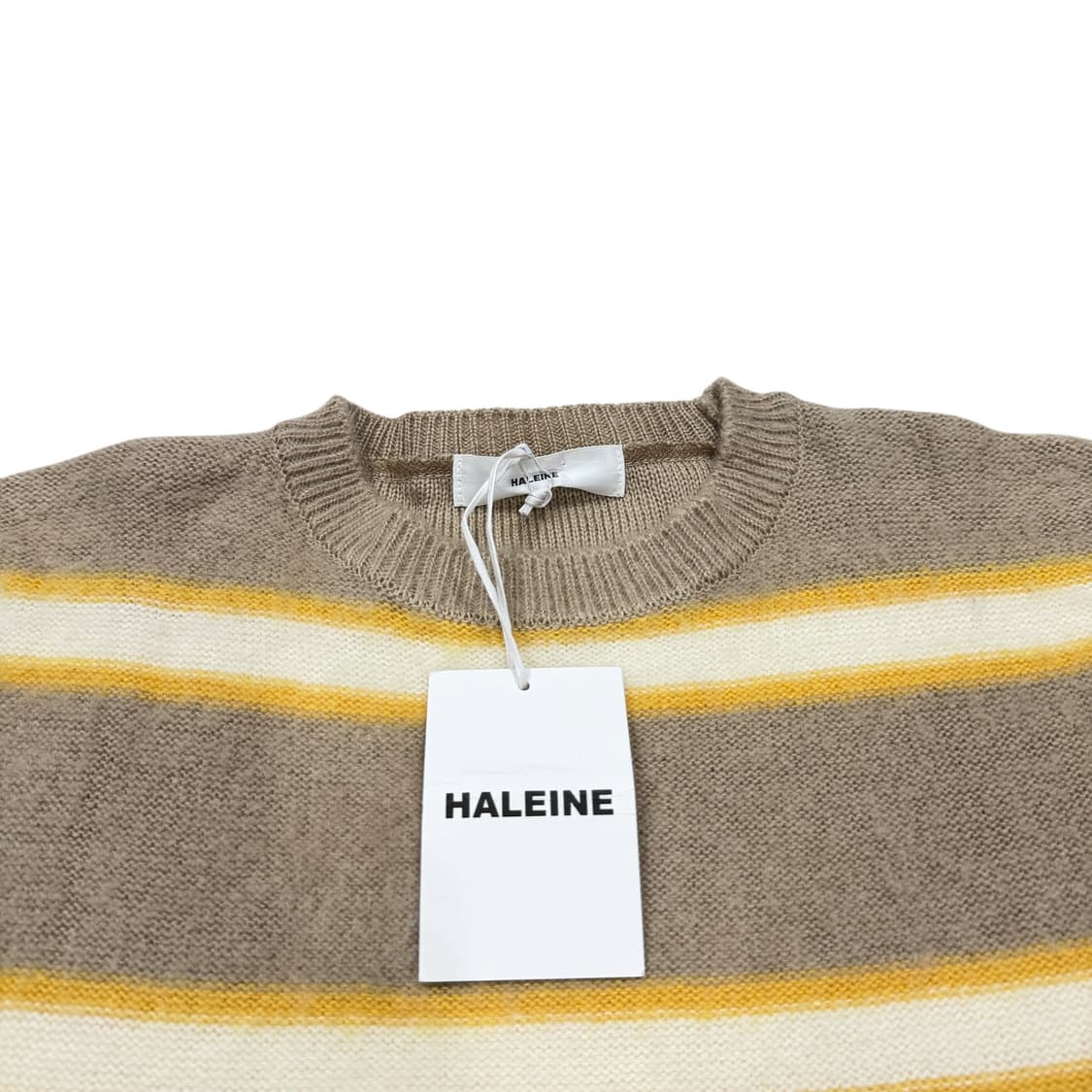 알렌느 블러시드 모헤어 스트라이프 니트 2 상품이미지2