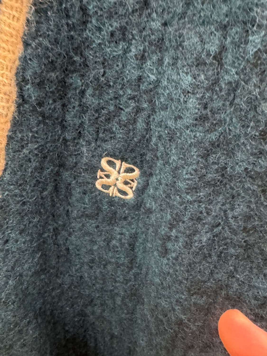 SATUR 브이넥 가디건 청록색 L 상품이미지3