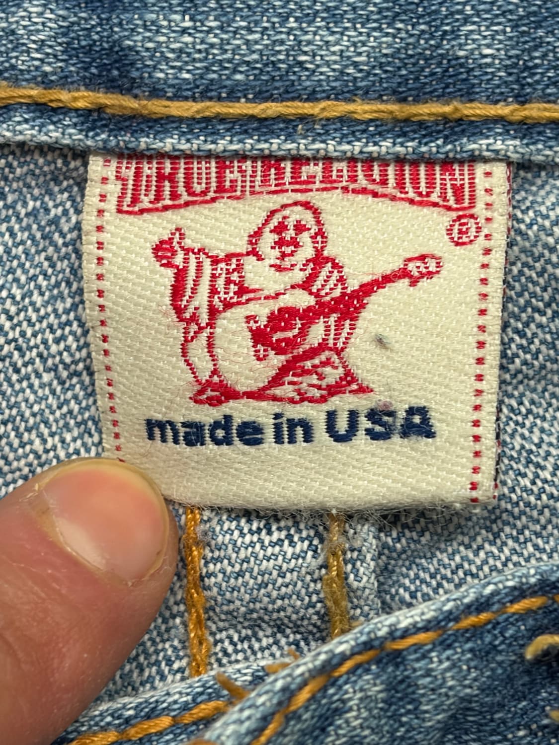 트루릴리전 #803 플레어 부츠컷 연청 데님 팬츠 상품이미지10