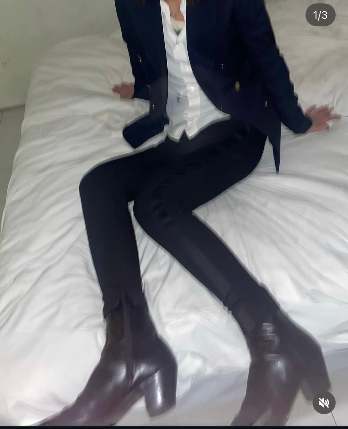 생로랑 밑단 트임 스모킹 슬랙스 상품이미지1