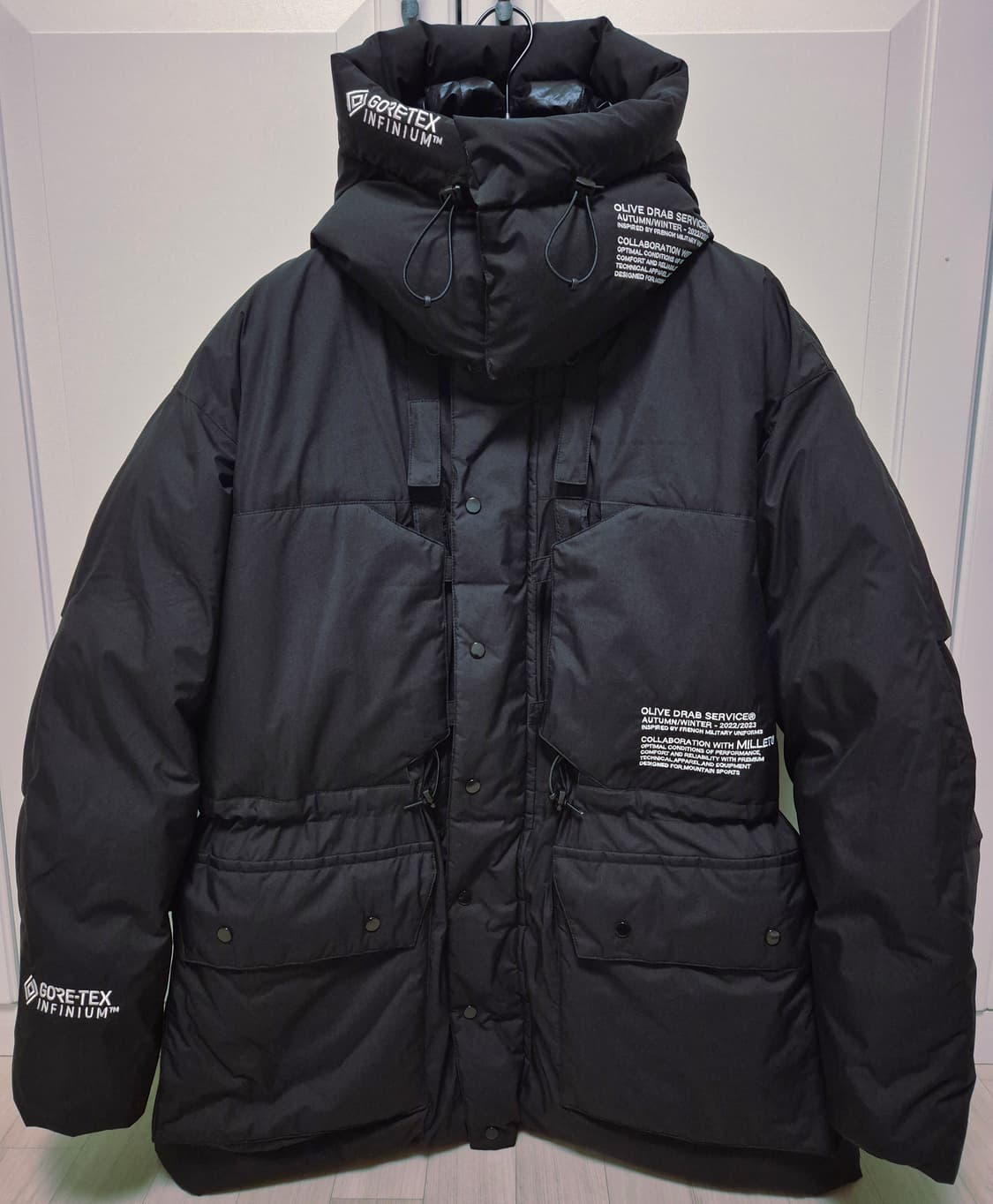 [M] 올리브드랩서비스 ods 밀레 아틱 파카 블랙 패딩 상품이미지4