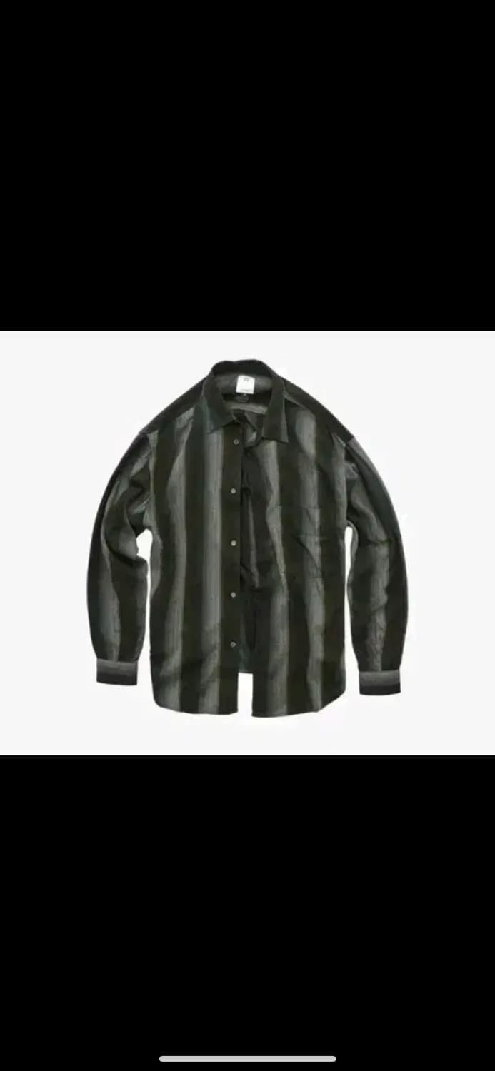 2) 폴리테루 루즈드 스트라이프 셔츠 네이비 상품이미지1