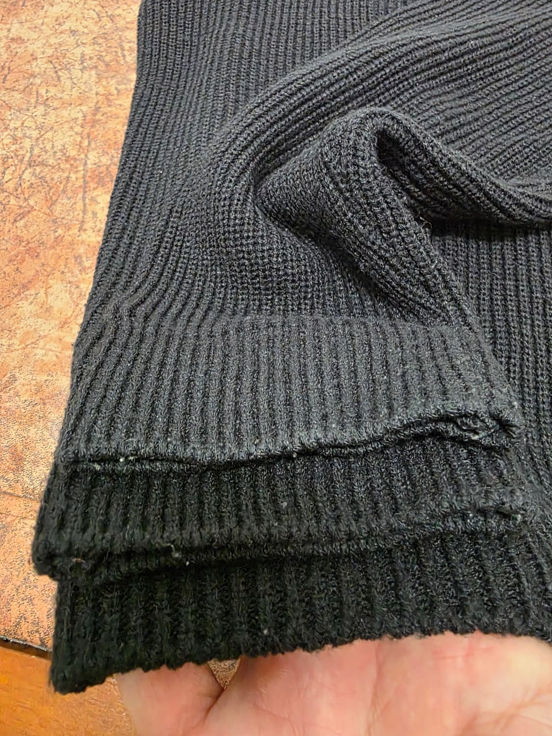 수아레 워셔블 하찌 니트 블랙 L 상품이미지5