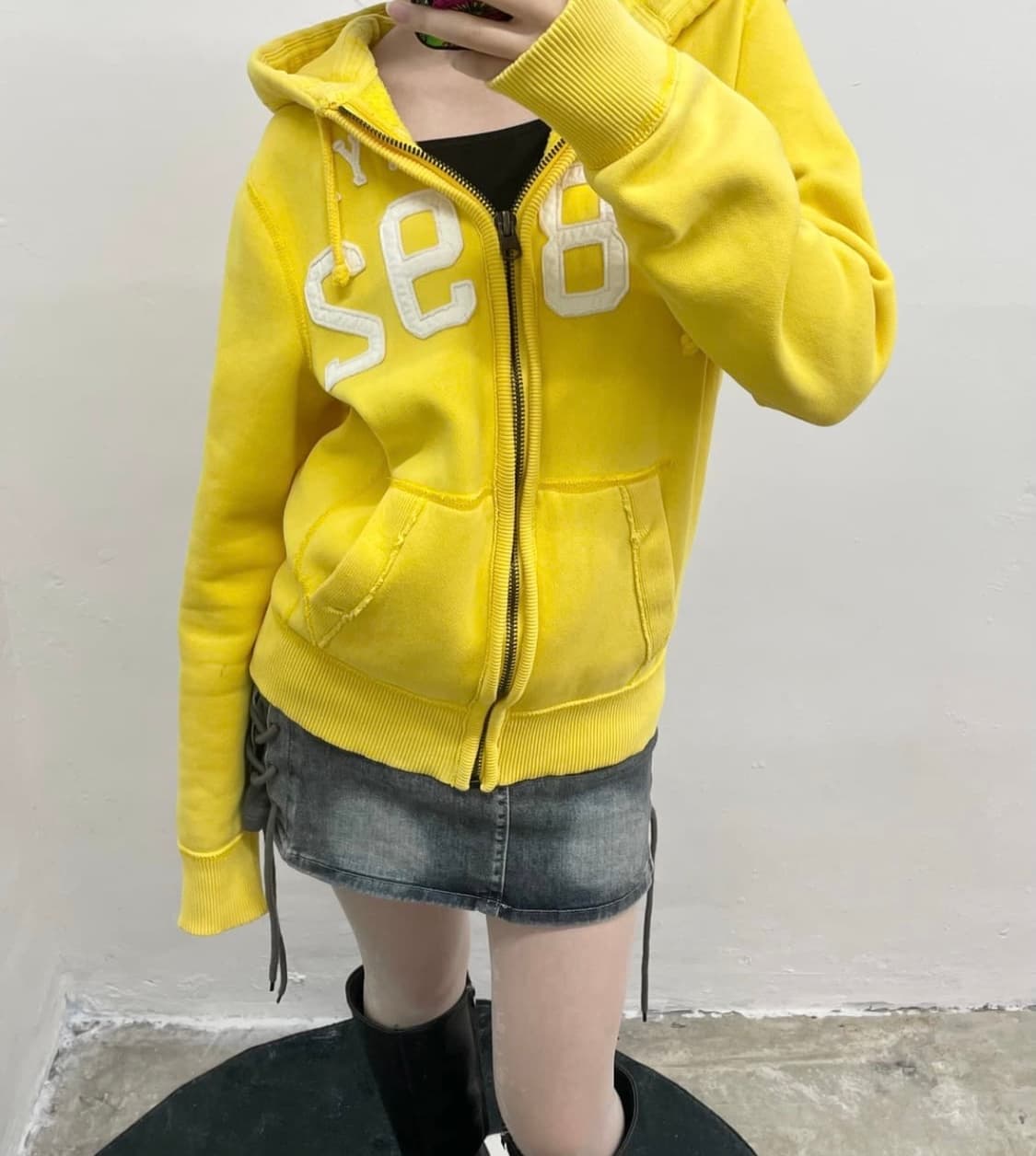 아베크롬비 자수 로고 후드집업 m 상품이미지1