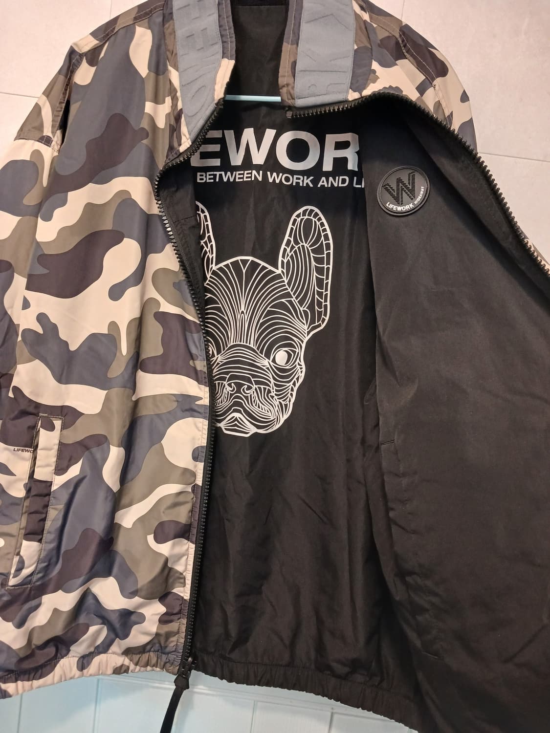 라이프워크 정품 남성 양면 바람막이 L 사이즈 상품이미지3