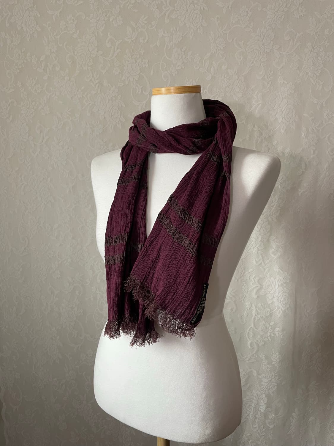 Katharine Hamnett버건디 링클 머플러 상품이미지1