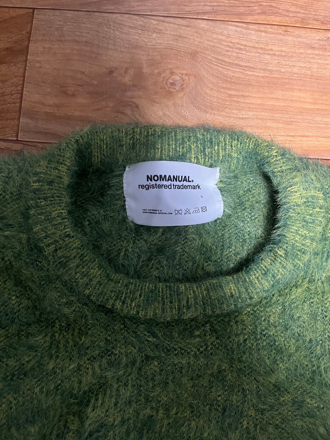 노매뉴얼 니트 CROPPED HAIRY KNIT 모헤어니트L 상품이미지2