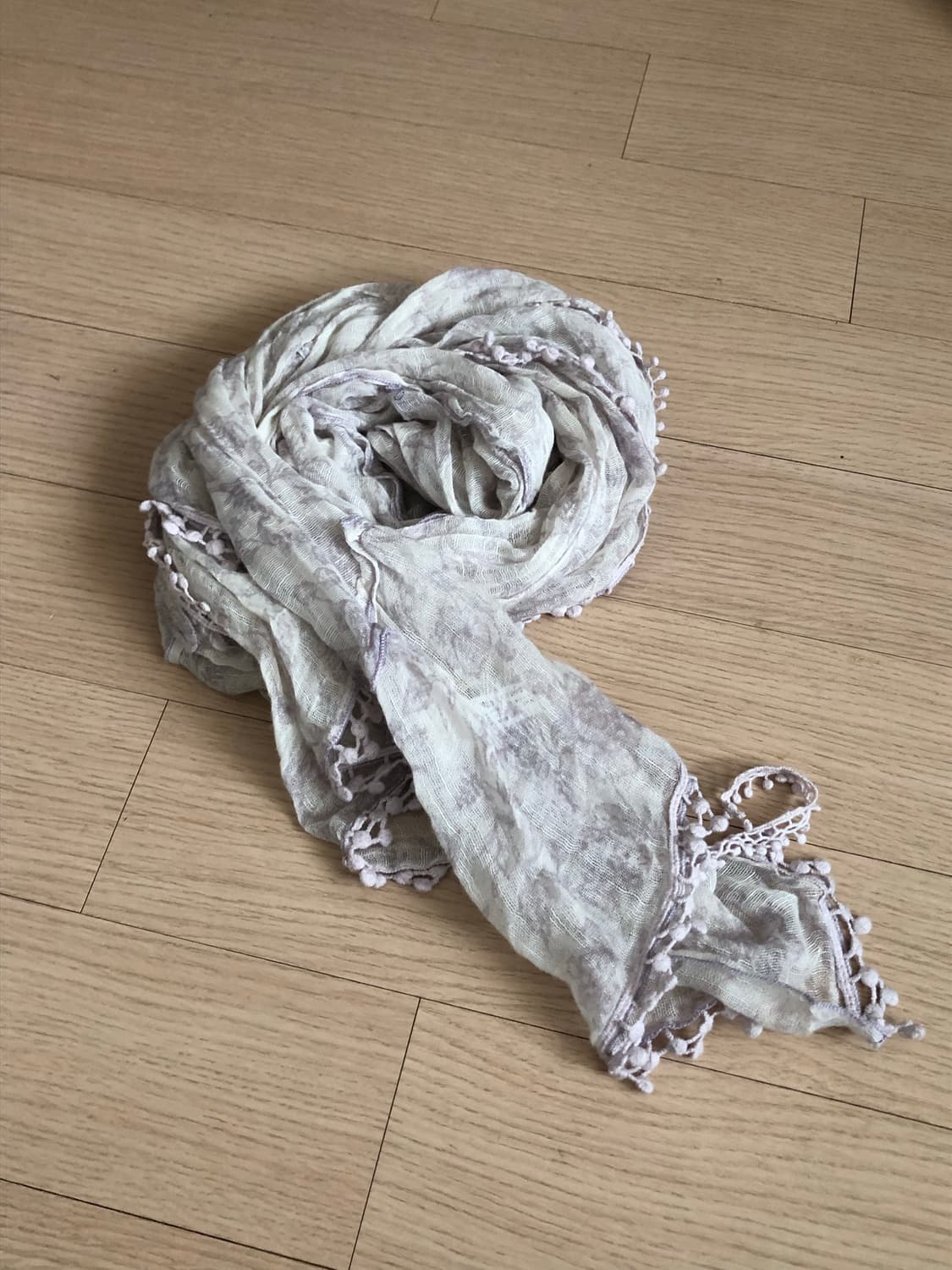 셔링 레이어 빈티지 머플러 상품이미지1