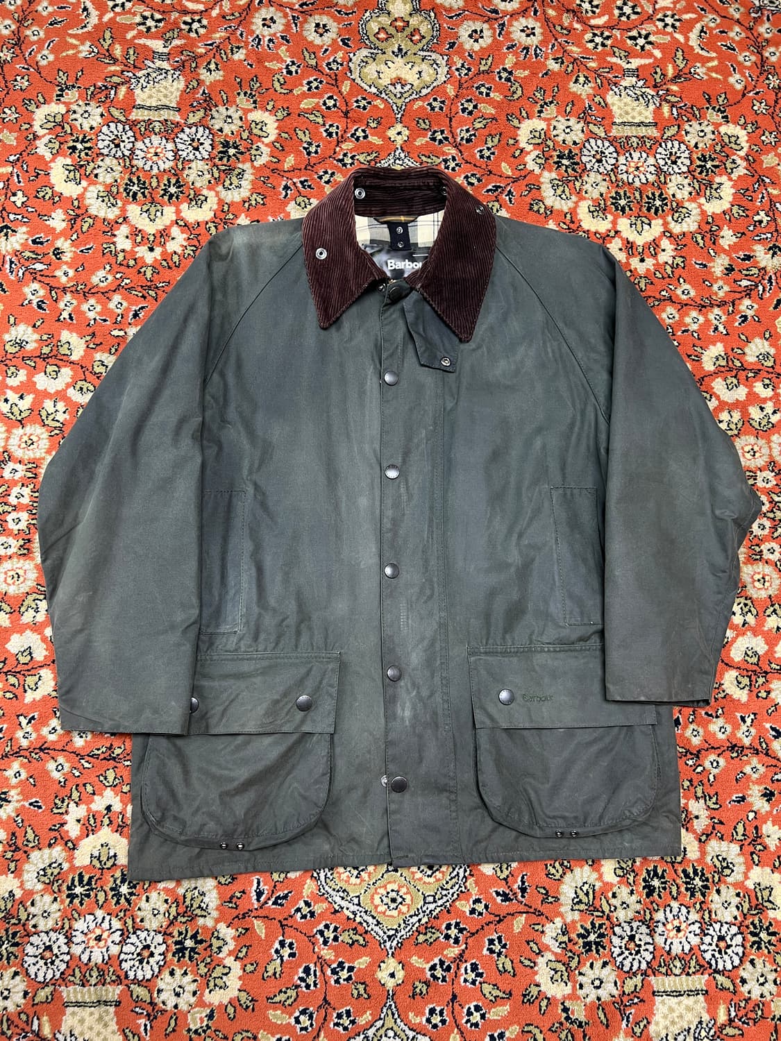 Barbour 바버 뷰포트 왁스자켓 세이지그린 40 (100–105) 상품이미지1
