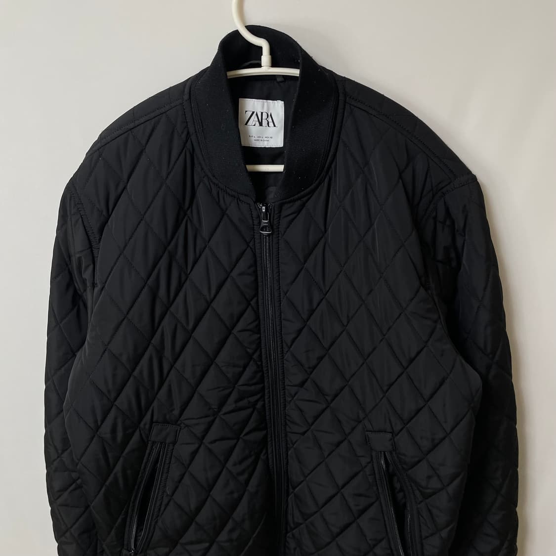 [ L ] 자라 남성 스탠다드 퀼팅 블루종 자켓 상품이미지2