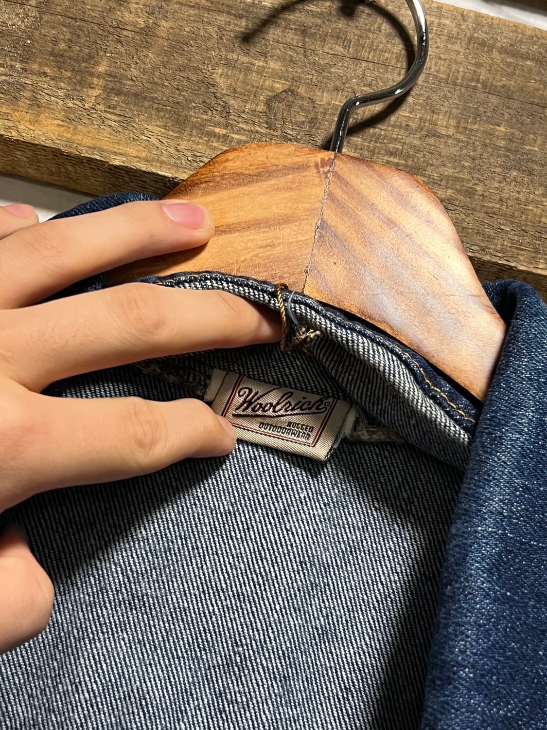 [XL]Woolrich USA 울리치 오버핏 데님 코치자켓 상품이미지3