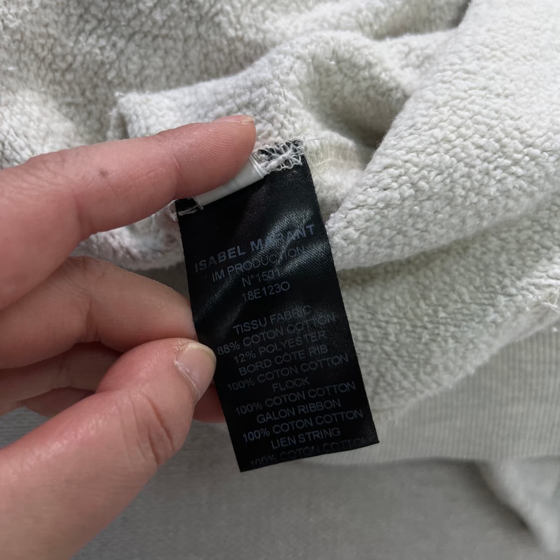 100 이자벨마랑 빅로고 후드티 상품이미지8