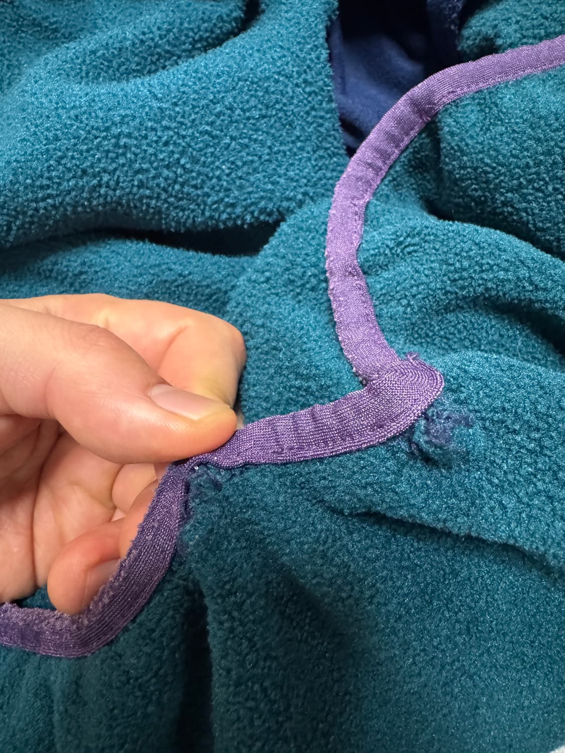 엘엘빈 스냅 티 플리스 풀오버 틸 퍼플 상품이미지7