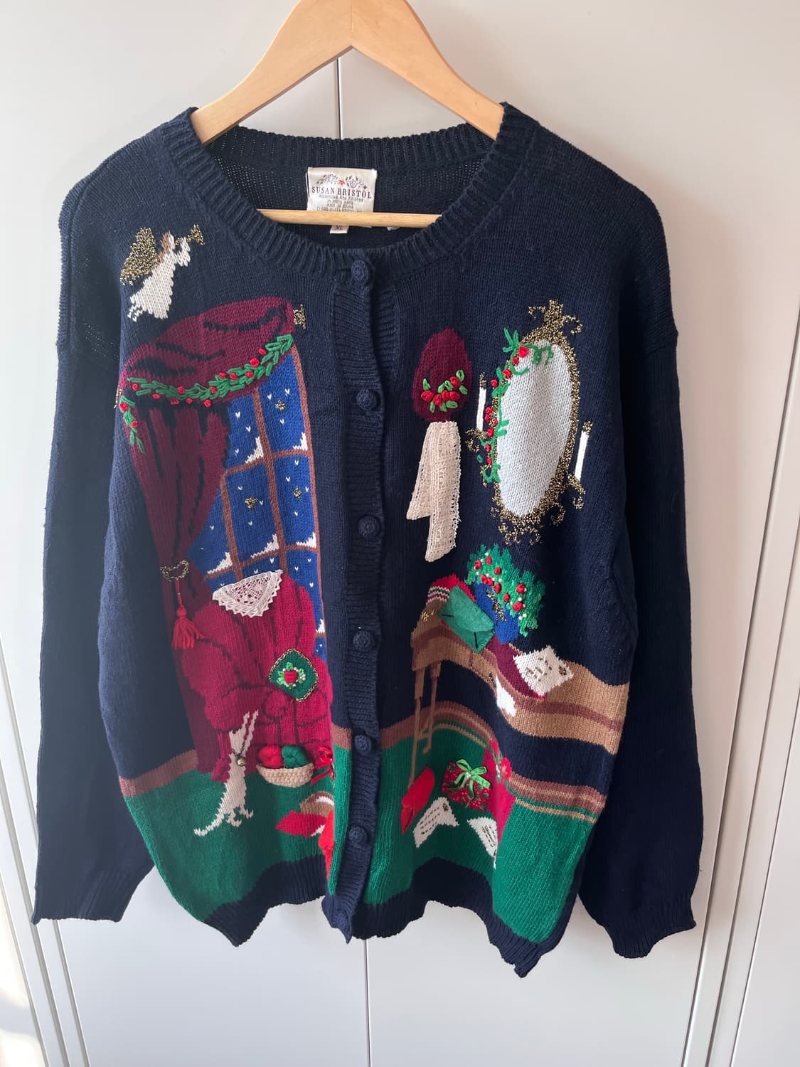 Susan bristol 핸드메이드 크리스마스 니트 가디건 외 1개 상품이미지5