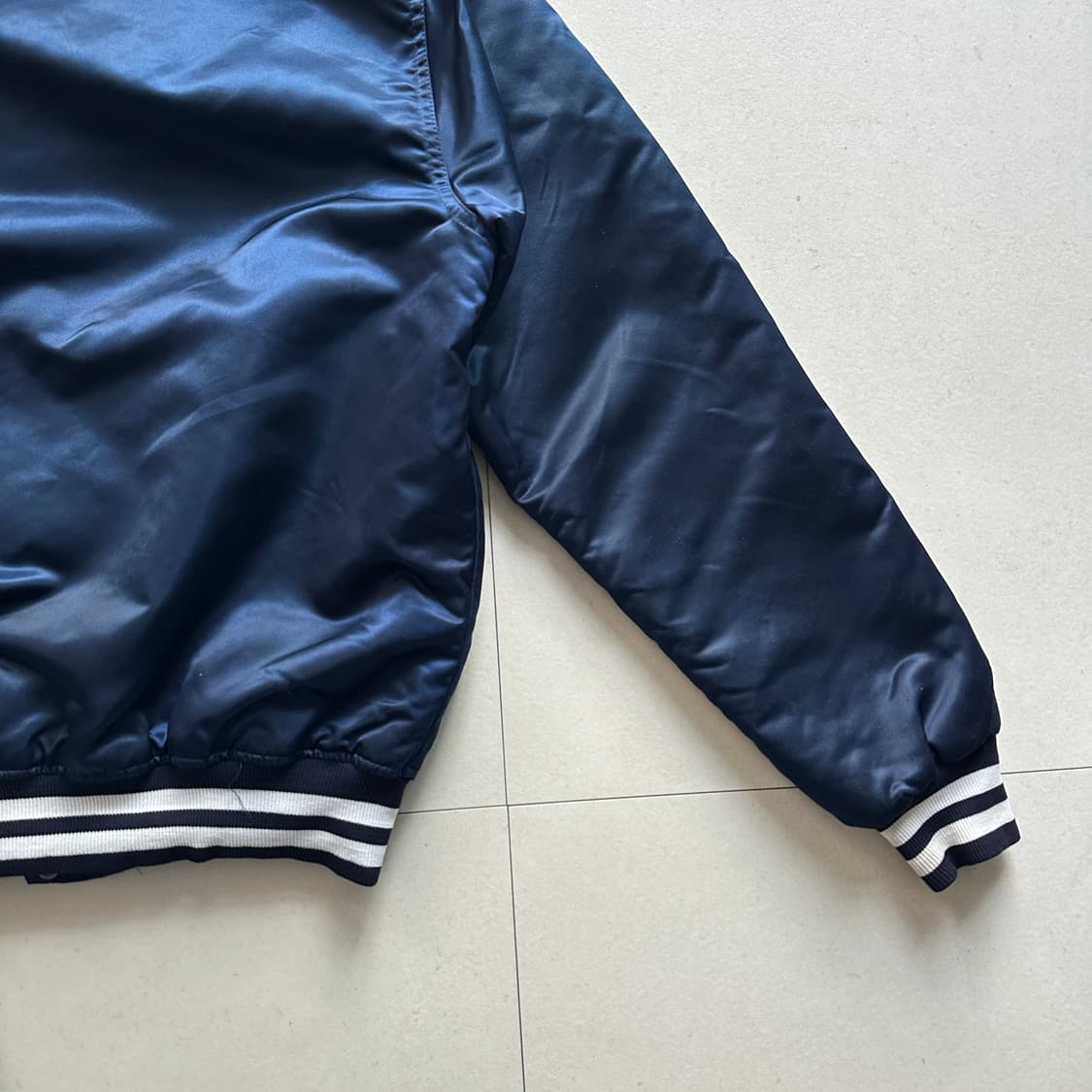 90s 스타터 뉴욕양키스 스타디움 바시티 자켓 MADE IN USA 상품이미지9