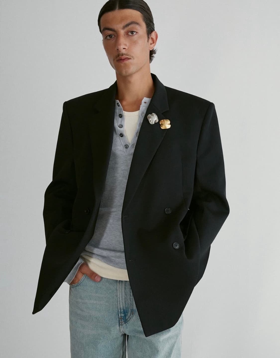 [L] 렉토 듄 아워글래스 실루엣 테일러드 블레이저 자켓 상품이미지7