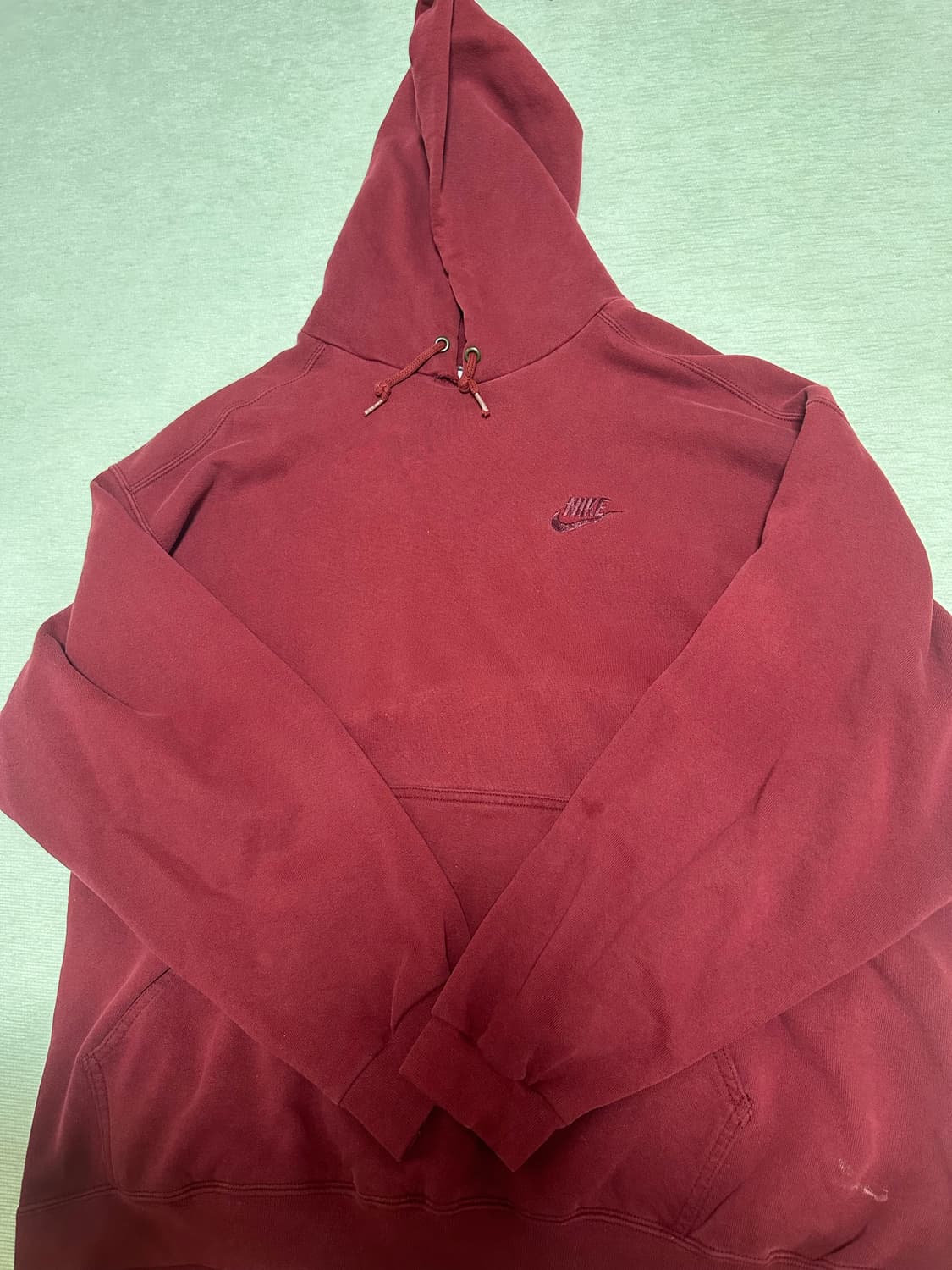 90s 나이키 버건디 후드 made in usa 상품이미지1